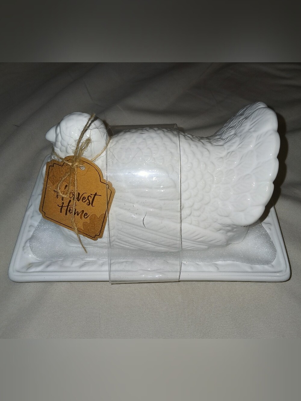 New 🆕️ Ceramic 🧈 Harvest 🍂 Thanksgiving Turkey 🦃 Covered Butter 🧈 Dish
